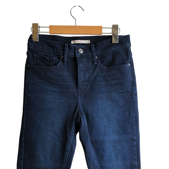 Levi’s 311 Shaping Skinny Ankle Women's Dark Blue Denim Size 27 Jeans - Picture 3 of 15